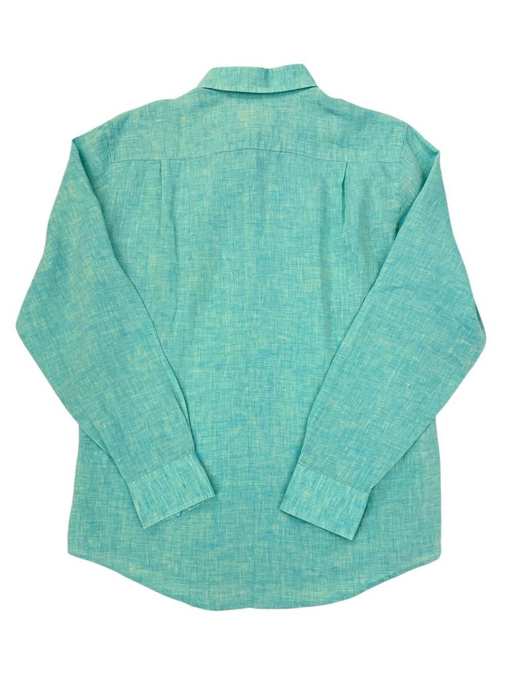 Southern Tide 100% Linen Aqua Turquoise Button Down Shirt Coastal Preppy Medium - Picture 4 of 16